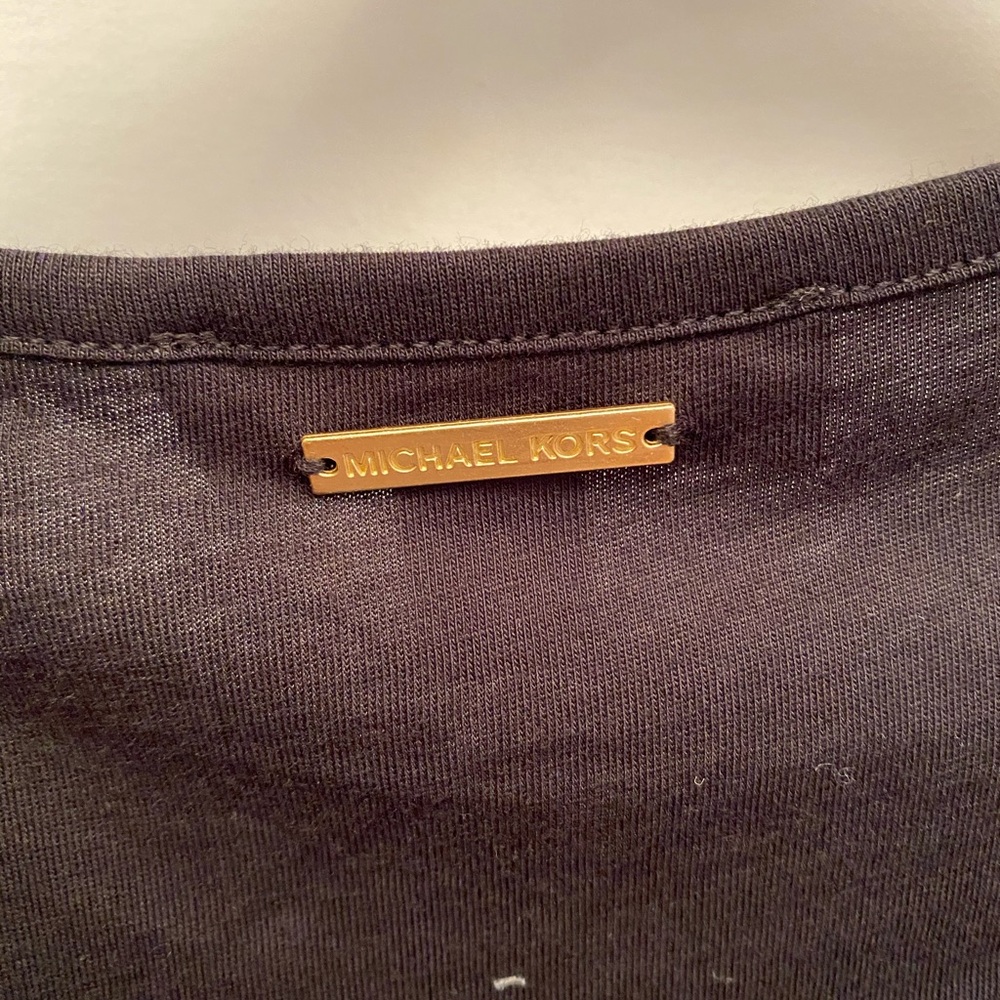 Michael Kors cap sleeve top with gold detail XS - Picture 5 of 5
